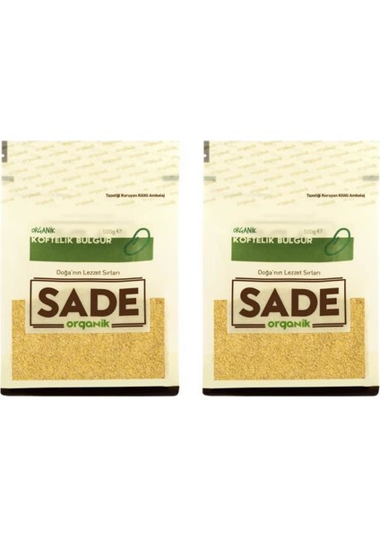 Sade Organik  Köftelik Bulgur 500 gr 2'li