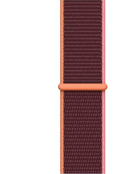 Spor Loop Kordon, Apple Watch Series SE/10/9/8/7/6/5/4/3 Uyumlu 49mm-46mm-45mm-44mm-42mm, Kırmızı Erik