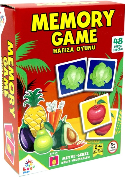 Memory Game Meyve-Sebze Hafıza Oyunu