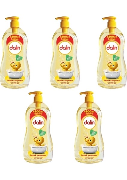 Bebek Şampuanı Klasik (700+200) 900 ml (5'li Paket)