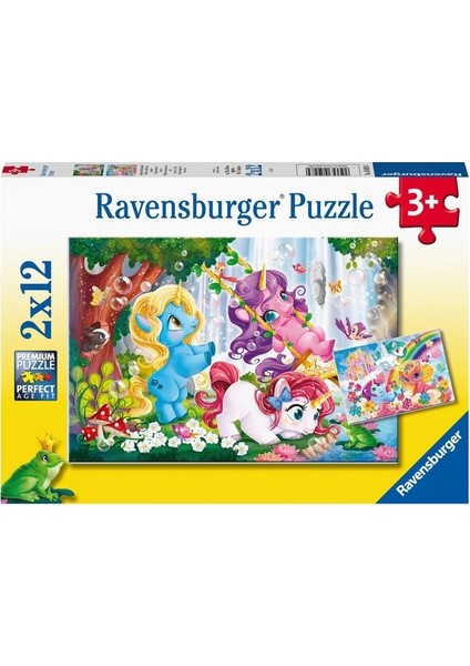 2 x 12 Parça Puzzle Unicorn