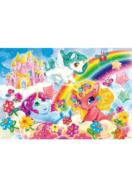 2 x 12 Parça Puzzle Unicorn