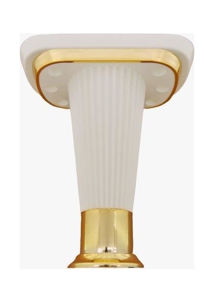 Akça Beyaz-Gold 15 cm Plastik Lükens Ayak 4 Adet