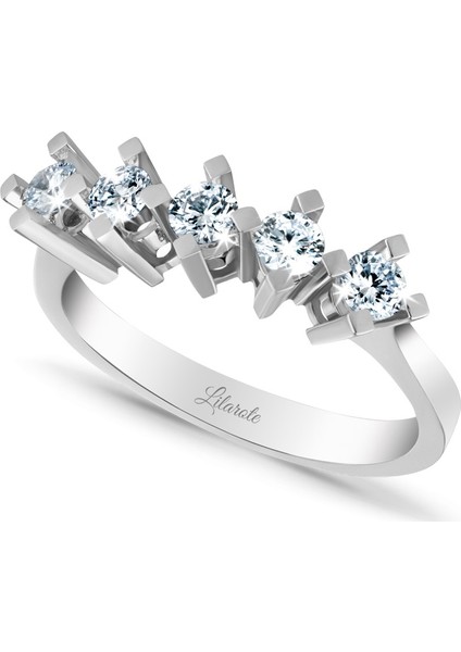 0.22 ct Pırlanta Beştaş Yüzük