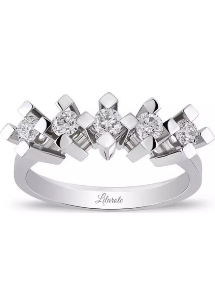 0.50 ct Pırlanta Beştaş Yüzük