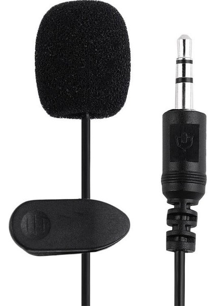 yaka mikrofonu 3.5mm stereo jaklı yaka mikrofonu 3m