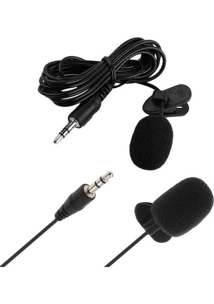 yaka mikrofonu 3.5mm stereo jaklı yaka mikrofonu 3m