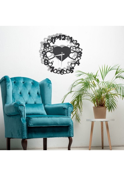 Metal Duvar Saati 48 x 48 cm modelleri