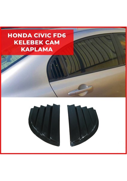 Honda Civic Fd6 2006-2011 Kelebek Cam Mazgalı Piano Black Sağ Sol