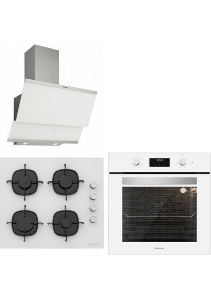 Beyaz Cam Ankastre Set (BO6502W01 + CS5335W01 + 3420)