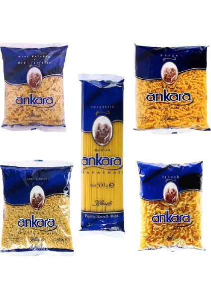 Makarnası Karışık Çeşit 20'li 500 gr