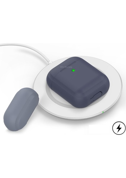 AirPods Kılıf Koruyucu Case 2MM Silikon Yedek Kapak Hediyeli PT88-Z
