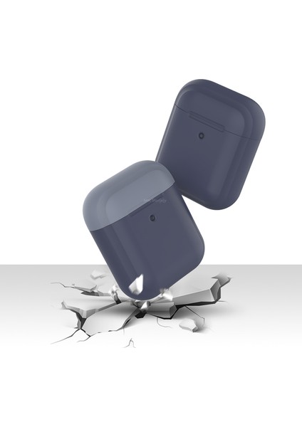 AirPods Kılıf Koruyucu Case 2MM Silikon Yedek Kapak Hediyeli PT88-Z