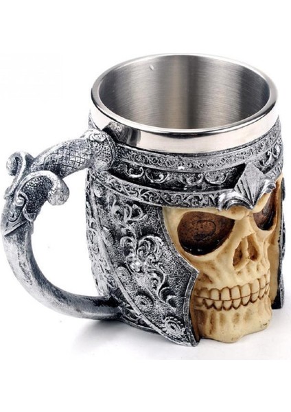 Şövalye Kurukafa Kabartmalı Kupa Bardak modelleri