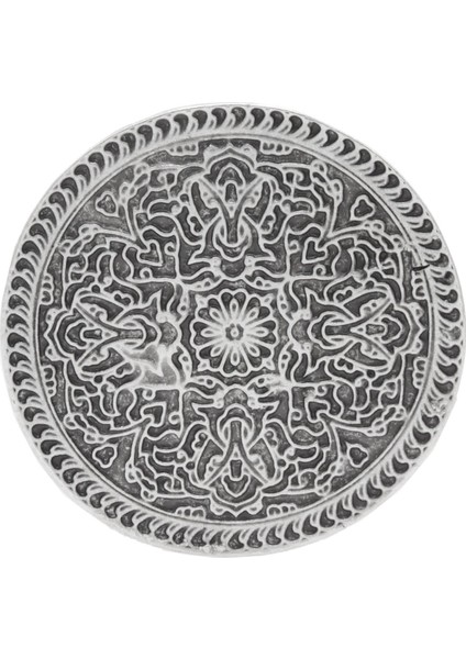 Kadın Antik Gümüş Kaplama Motifli Geometrik Formlu Ayarlanabilir Yüzük