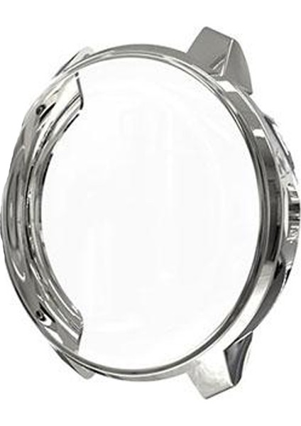 Garmin Vivoactive 3 için Silikon Kenar Koruyucu Gümüş