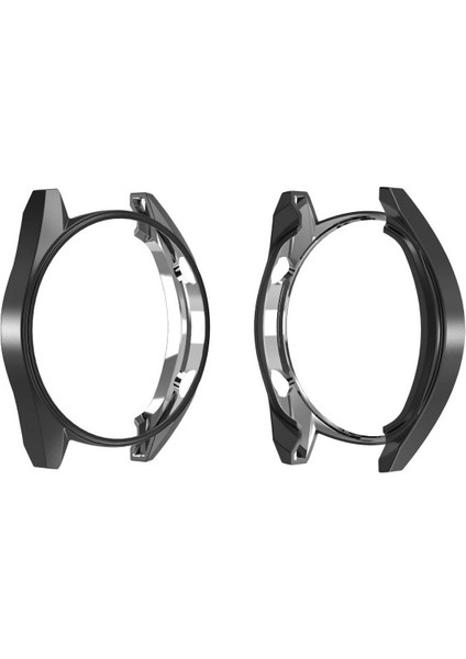 Huawei Watch GT 2 42 Mm için Silikon Kenar Koruyucu Siyah