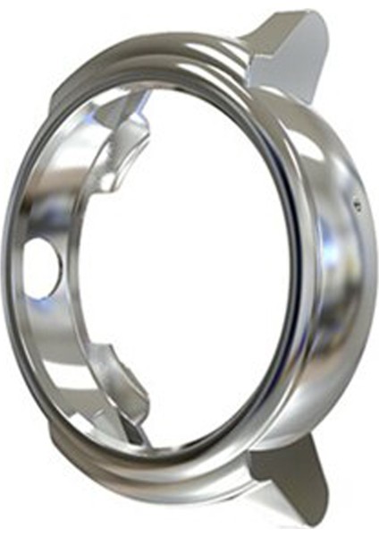 Ticwatch E için Silikon Kenar Koruyucu Gümüş