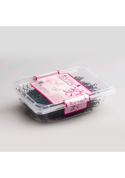 Siyah Ince Topuzlu Firkete 200 gr Pvc Amb.