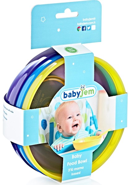 Baby Babyjem 3lü Mama Kasesi - Mavi fiyatları