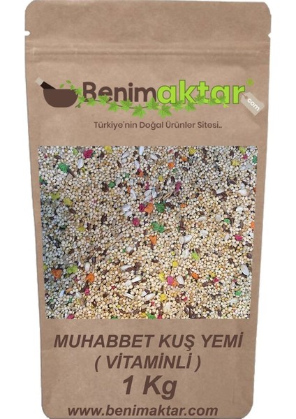 Benimaktar Muhabbet Kuş Yemi Vitaminli 1 kg