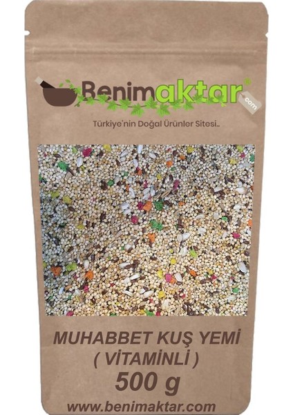Benimaktar Muhabbet Kuş Yemi Vitaminli 500 gr