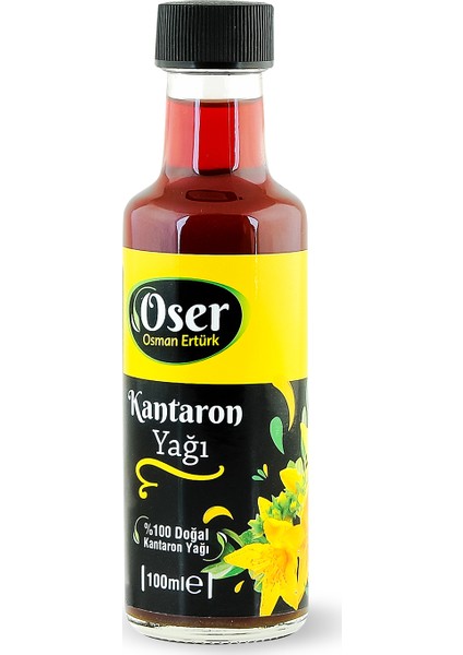 Doğal Üretim Katkısız Sarı Kantaron Yağı 100 ml Cam Şişe