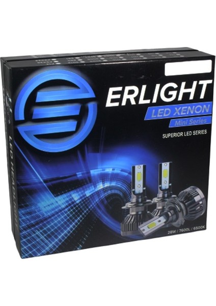 Auto Ampulance Erlight H7 Mini LED Xenon Yeni Nesil Şimşek Etkili Beyaz LED Far