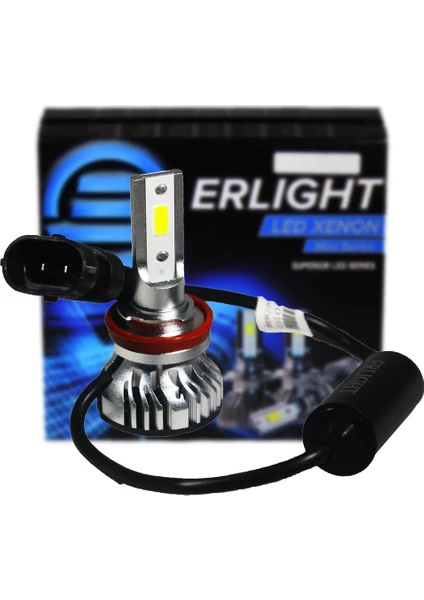 Auto Ampulance Erlight H11 Mini LED Xenon Yeni Nesil Şimşek Etkili Beyaz LED Far