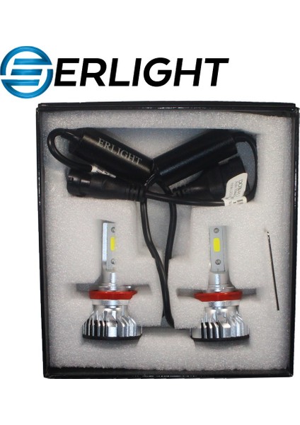 Auto Ampulance Erlight H11 Mini LED Xenon Yeni Nesil Şimşek Etkili Beyaz LED Far