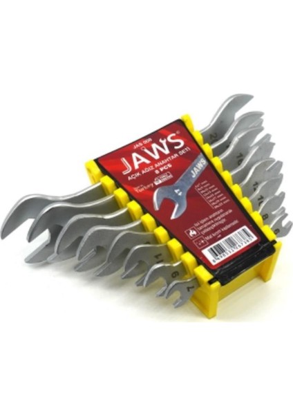 JAS008 Açık Ağız Anahtar Takımı 8 Parça