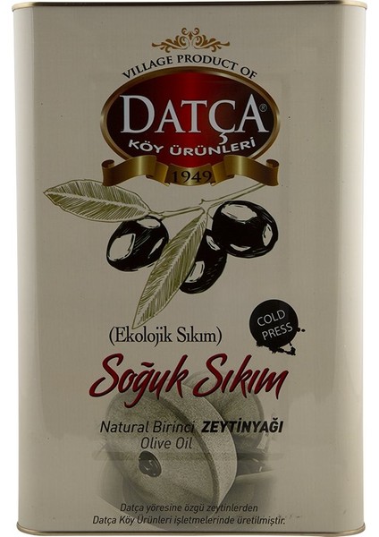 Datça Soğuk Sıkım Zeytinyağı Teneke 18 lt