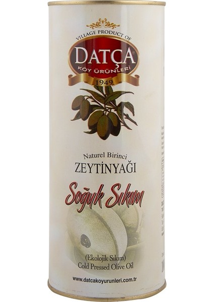 Datça Soğuk Sıkım Zeytinyağı Teneke 1 lt