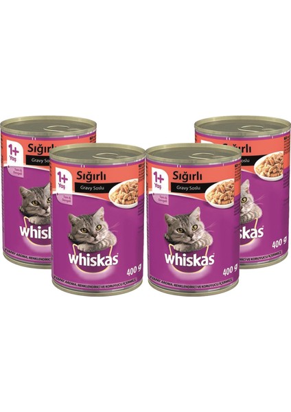 Whıskas Konserve Mama 400 gr Sıgır Etlı x 4