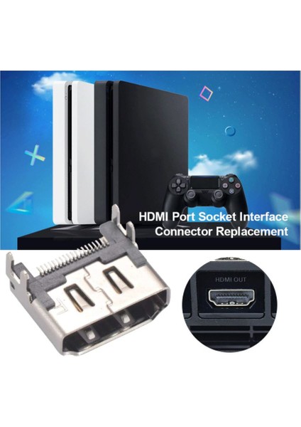 Ps4 Parlak Kasa ve Mat Kasalar Için Hdmi Soket