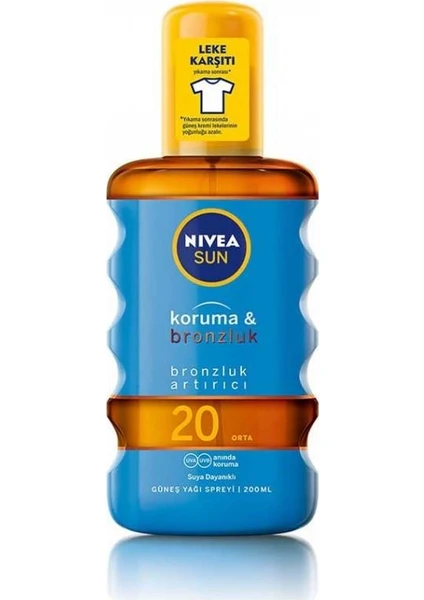 Sun Koruma&bronz Arttırıcı&koruyucu Güneş Yağı GKF20 200 ml