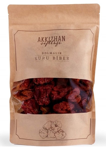 Akkızhan Çiftliği Dolmalık Kuru Biber 50 gr