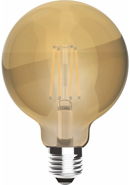 LED Vintage Gold Globe G95 4W E27 Duy Ampul
