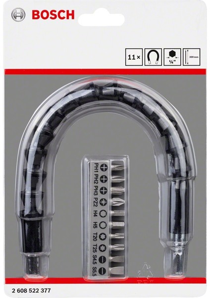 GSR 180-LI 18V 2 Ah Çift Akülü Delme Vidalama Sarjlı Matkap + 30 cm Esnek Bükülebilir Vidalama Uzatma Adaptör Seti