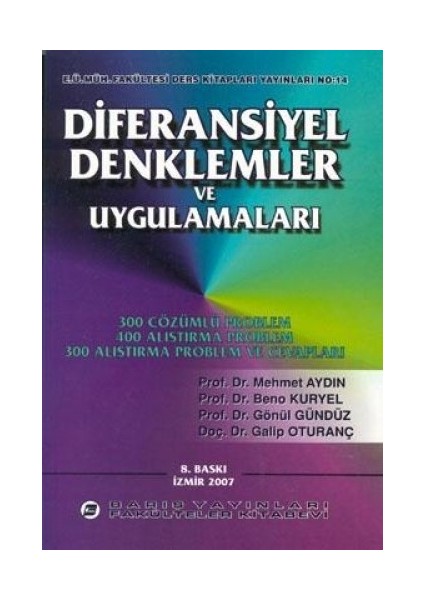 Diferansiyel Denklemler ve Uygulamaları - Mehmet Aydın