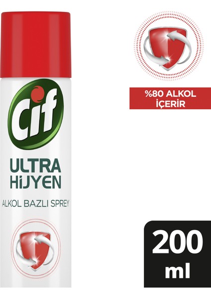 Ultra Hijyen Alkol Bazlı Sprey 200 ml