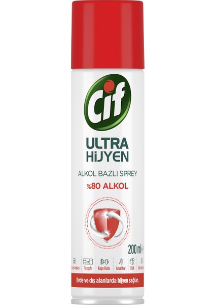 Ultra Hijyen Alkol Bazlı Sprey 200 ml