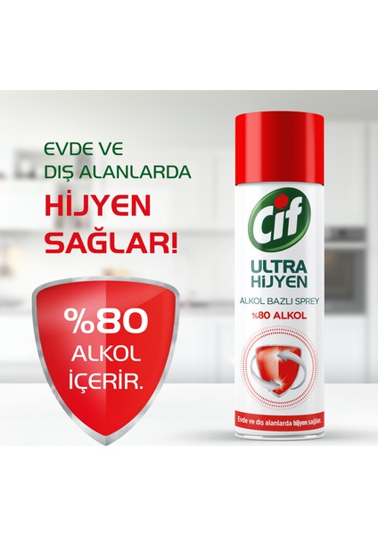 Ultra Hijyen Alkol Bazlı Sprey 200 ml