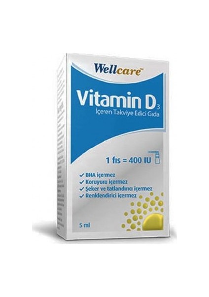 Vitamin D3 400 Iu 5 ml x