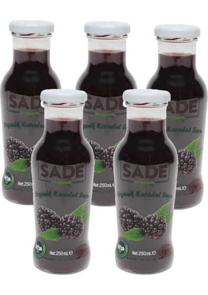 Sade Organik Karadut Suyu 5X250 ml