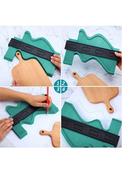 Çok Fonksiyonlu Plastik Kontur Ölçüm Cihazı Ahşap Fayans Şekillendirme Kalıbı