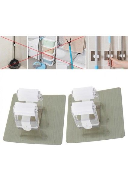 2'li Yapışkanlı Fırça Paspas Mop Fırça Sabitleyici Ergonomik Alet fiyatları
