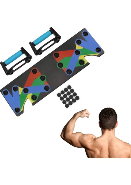 Çok Fonksiyonlu Katlanabilir Şınav Tahtası Platformu Fitness Spor Kondisyon Sağlama Aleti
