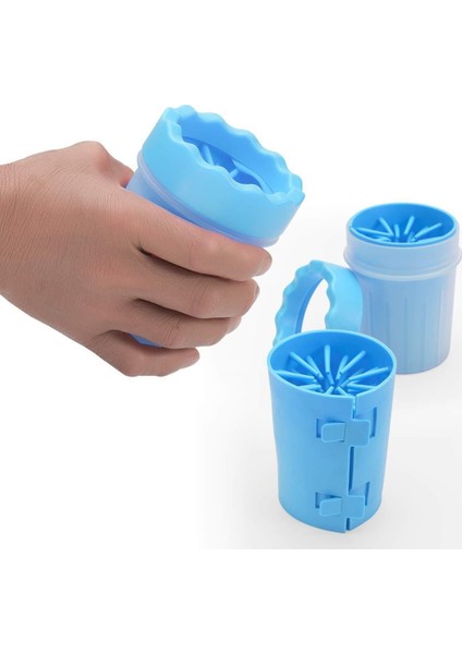 Silikon Jel Fırçalı Kedi Köpek Pati Ayak Yıkama Temizleme Kovası (Küçük) fırsatları