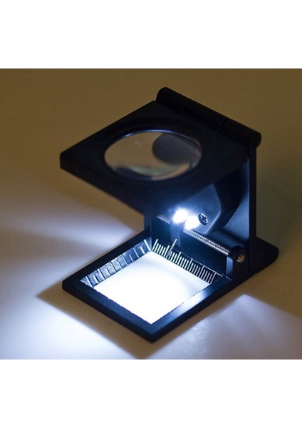 B133 Işıklı Metal Lup Büyüteç 10X- Çap: 2,5 cm modelleri